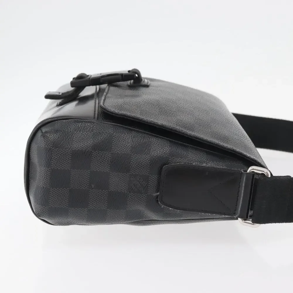 Louis Vuitton Damier Graphite Messenger PM Shoulder Bag Black